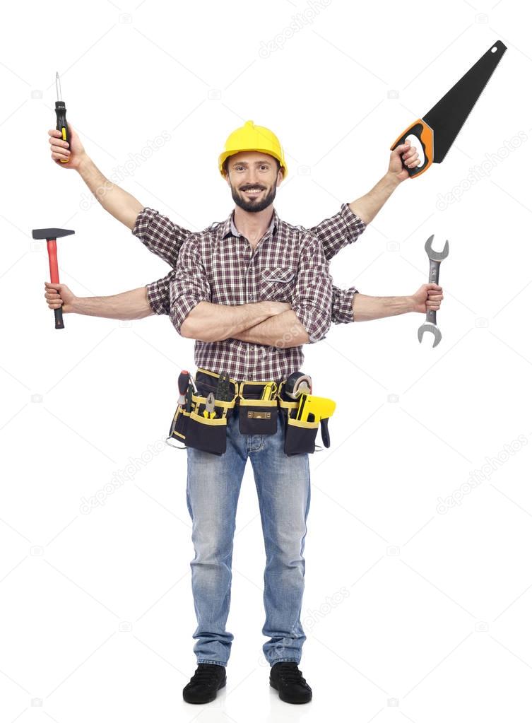Handyman with tools