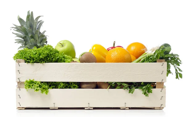 Фермерские фрукты и овощи — стоковое фото