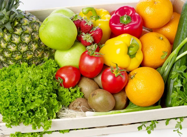 Frutas e produtos hortícolas close-up — Fotografia de Stock