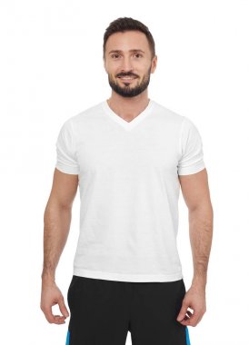 Casual adam sportif giyinmiş