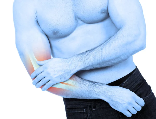 Elbow pain concept — Stock Photo, Image