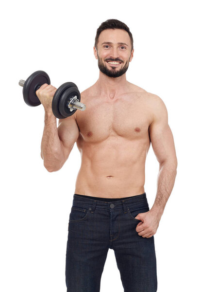 Man with weights