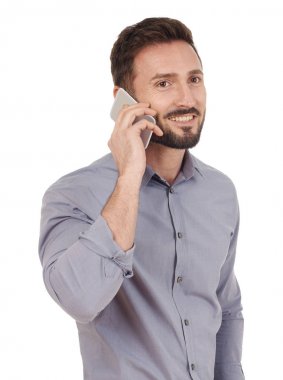 Talking on the phone clipart