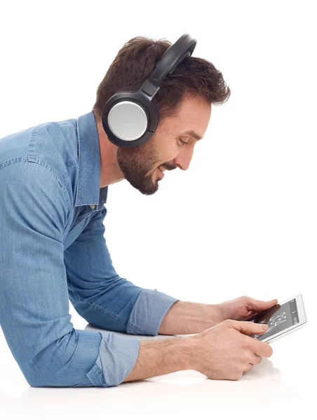 Listening to music — Stock Photo, Image