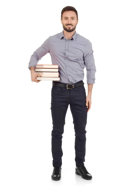 Studenten met boeken — Stockfoto