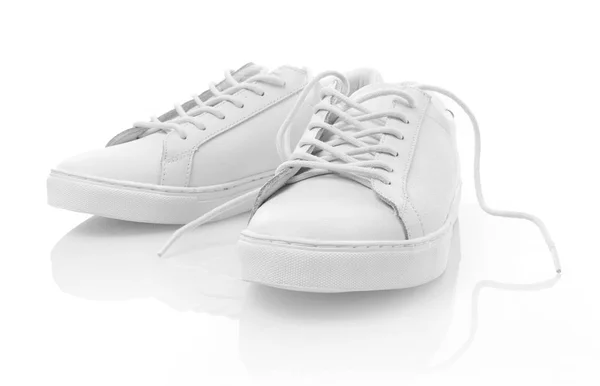 白色上的白色运动鞋 — Stockfoto