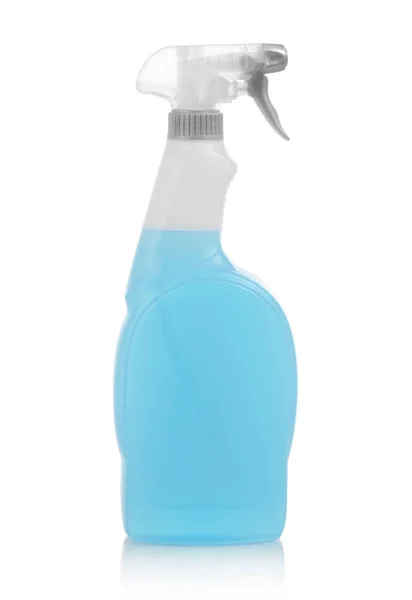 Spray pulitore su bianco — Foto Stock