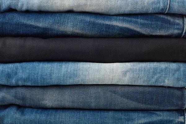 Pila de fondo jeans — Foto de Stock
