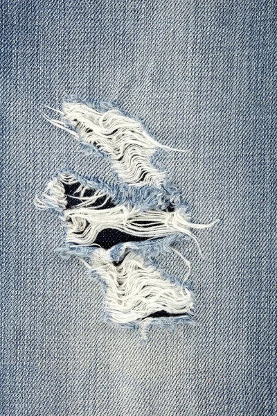 Gescheurde jeans detail — Stockfoto