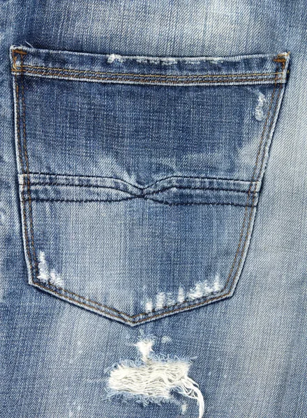 Jeans back pocket — Stock Photo, Image