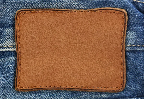 Jeans etikett bakgrund — Stockfoto