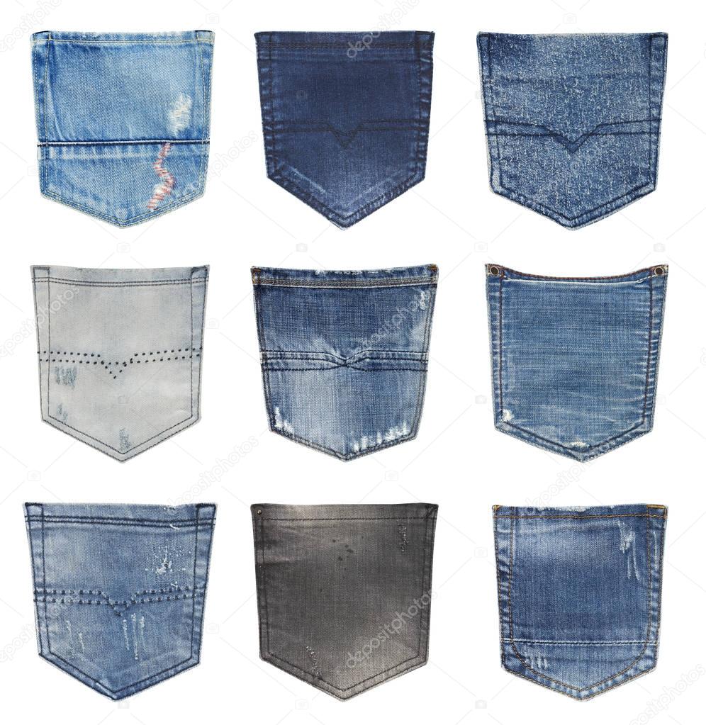 Jeans back pockets