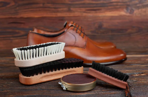 Schuhpflegeprodukte — Stockfoto