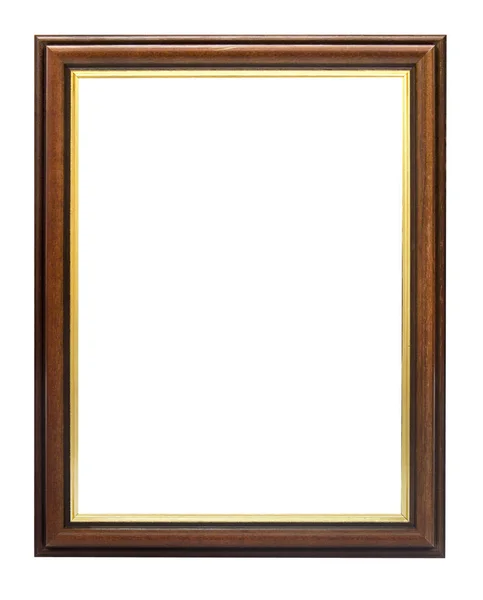 Dark wood picture frame — Stock Photo, Image