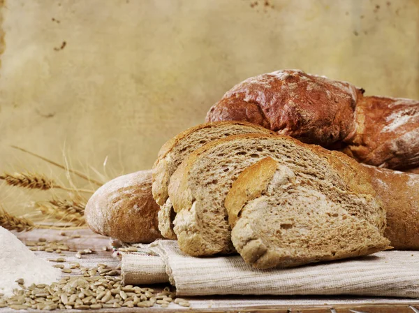 Closeup Selský chléb — Stock fotografie
