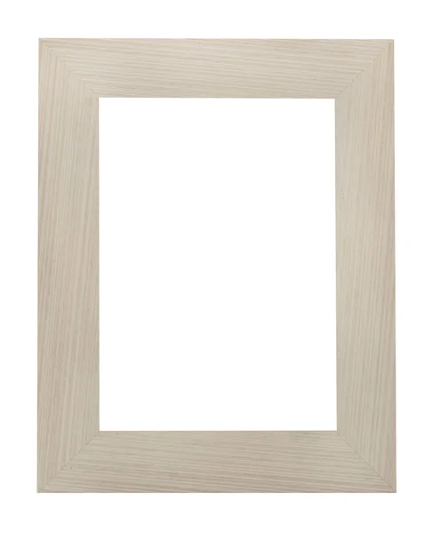 Quadro de madeira no branco — Fotografia de Stock