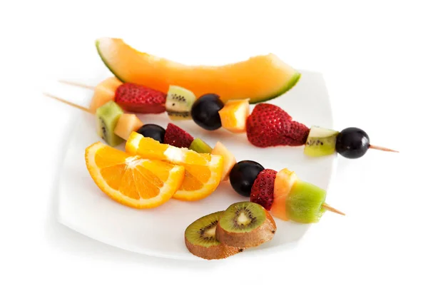 Fruits on a plate — Stock Photo, Image