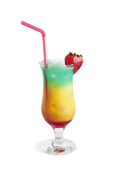 Красочный летний коктейль — стоковое фото