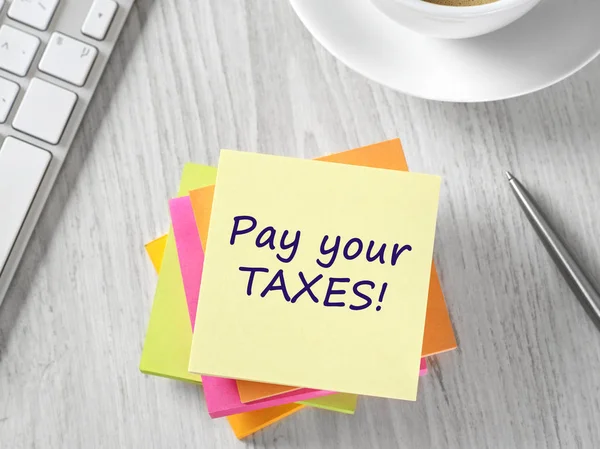 Platit své daně — Stock fotografie