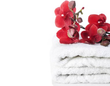 Spa orkide ve havlu