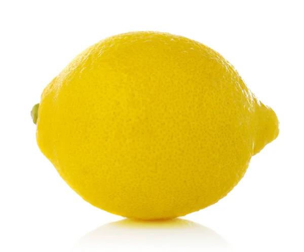 Лимон на белом — стоковое фото