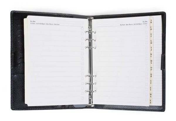 Blank personal organizer