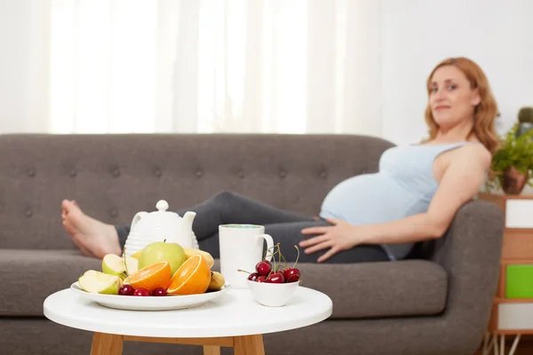Zwangerschap gezond eten — Stockfoto