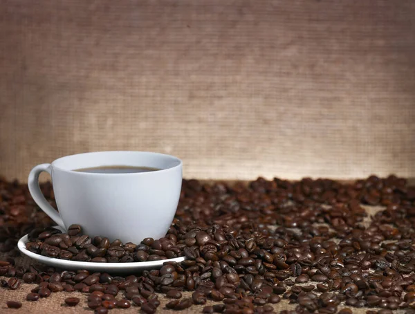 Coffee and coffee beans — Stock Photo, Image