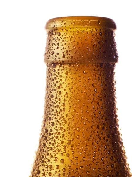 Frasco de cerveja close-up — Fotografia de Stock