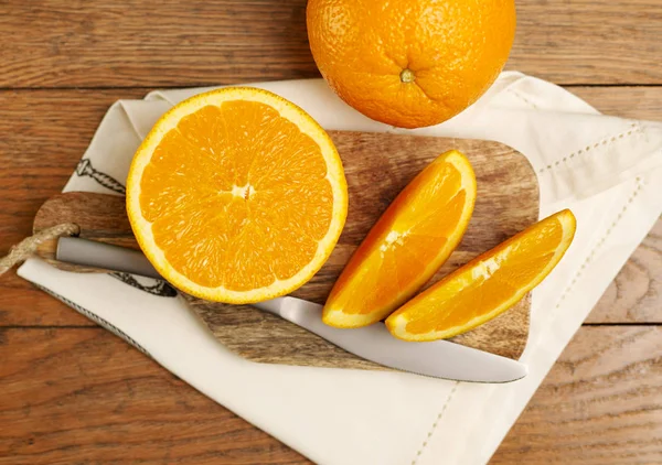 Oranje segmenten van bovenaf — Stockfoto
