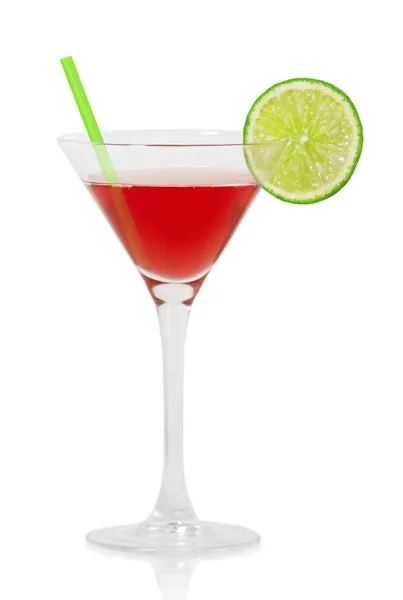 Cosmopolitan med lime — Stockfoto