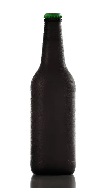 Dark beer bottle — Stock Photo, Image