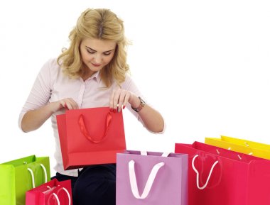 Çok sayıda alışveriş torbaları