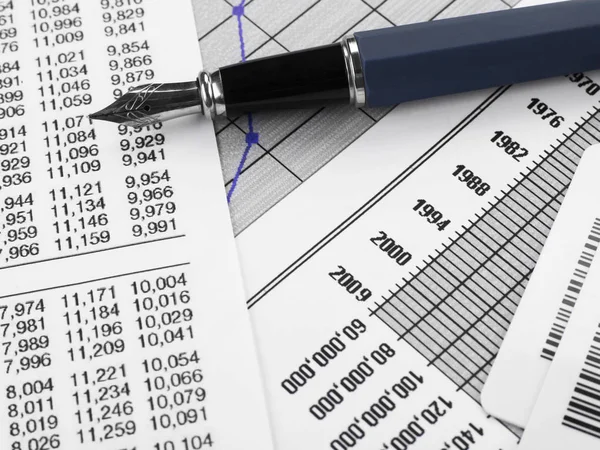 Financiële gegevens papers — Stockfoto