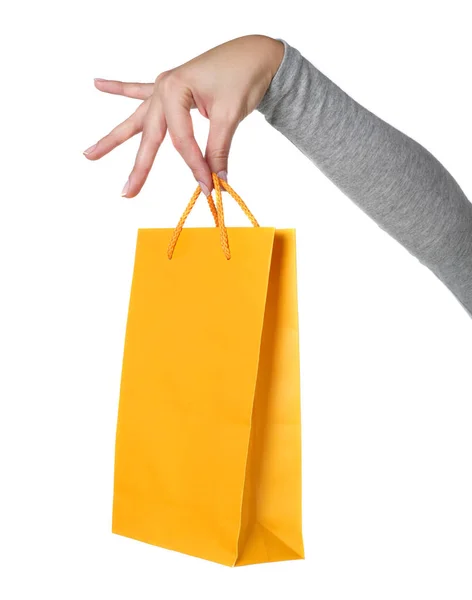Einkaufstasche auf weiß — Stockfoto