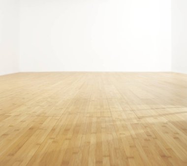 Ahşap döşeme ile Oda