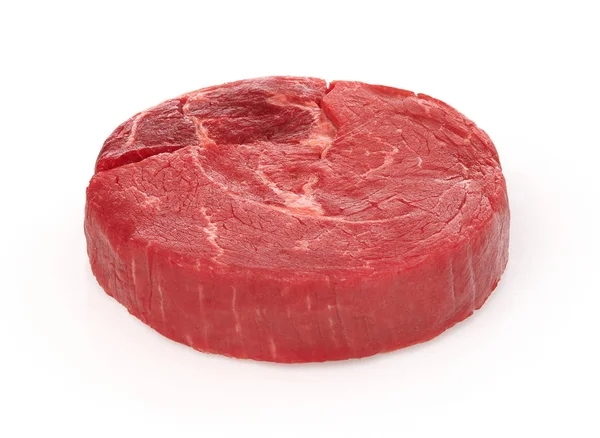 Beef steak on white — Stock Photo, Image