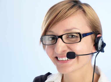 Müşteri Hizmetleri mavi