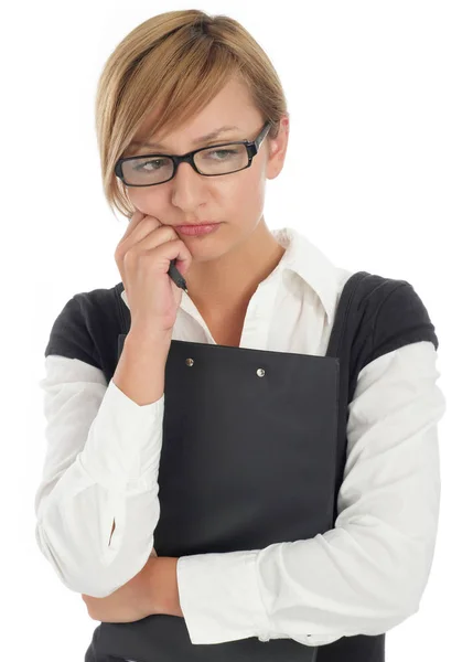 Concepto de mujer de negocios cansada — Foto de Stock