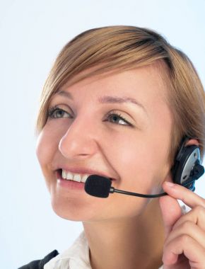 Telefon alt mavi zemin üzerine