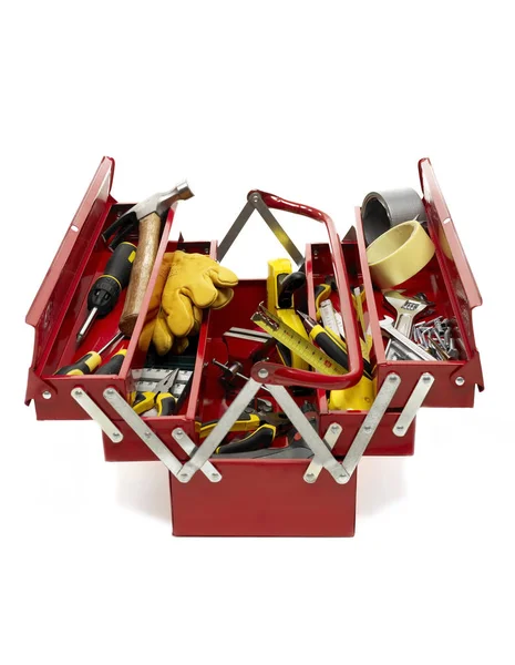 Toolbox on white — Stock Photo, Image