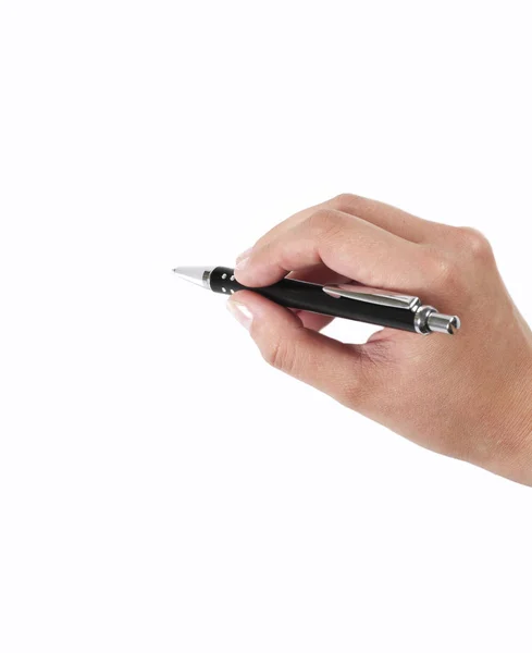 Hand with pen — Stock Photo, Image