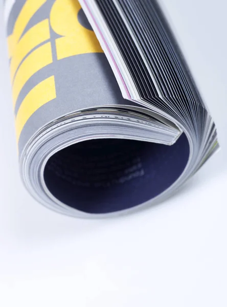 Magazine close-up on white — Stock Photo, Image