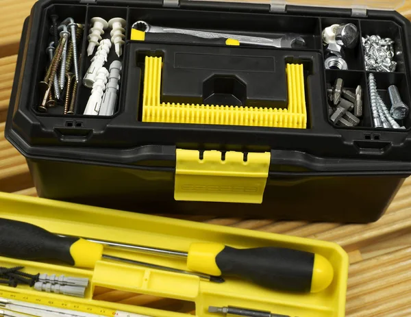 Toolbox närbild detalj — Stockfoto