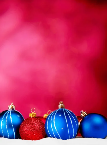 Bolas de Natal fundo — Fotografia de Stock