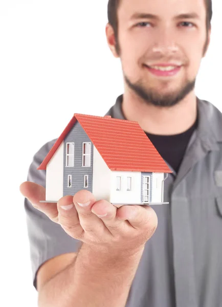 Houden van een huis-model — Stockfoto