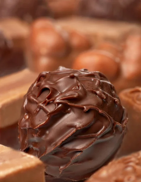 Chocolate doce close-up — Fotografia de Stock