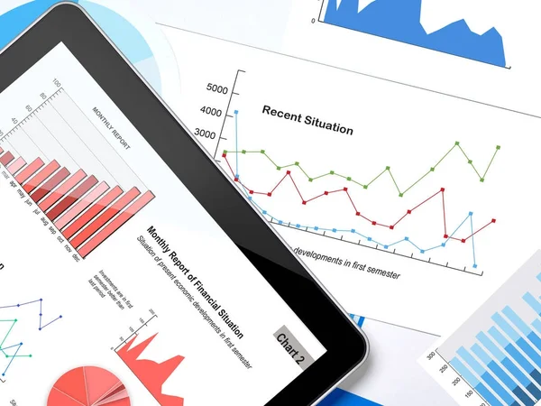 Finanční statistiky koncept — Stock fotografie