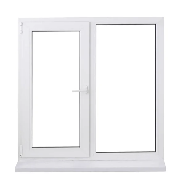 Wit venster op wit — Stockfoto