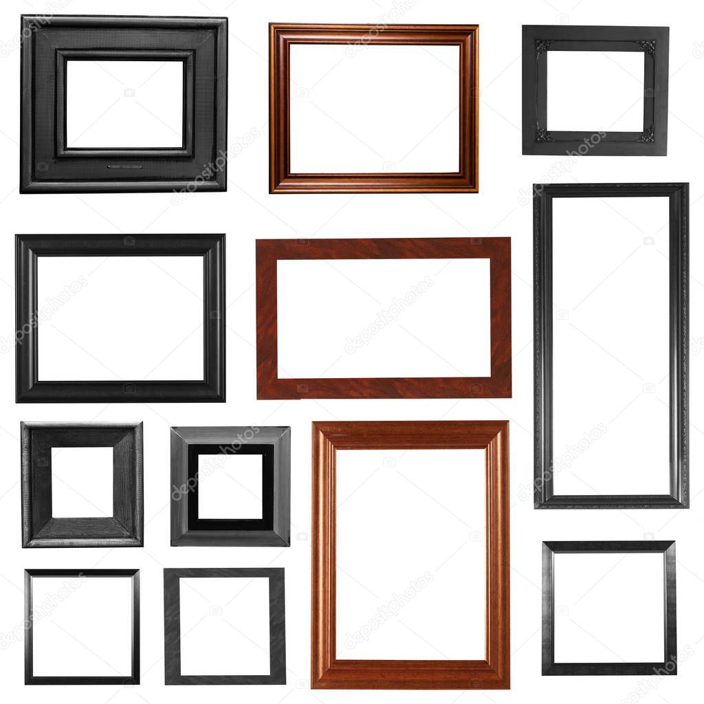 Vintage picture frames collection